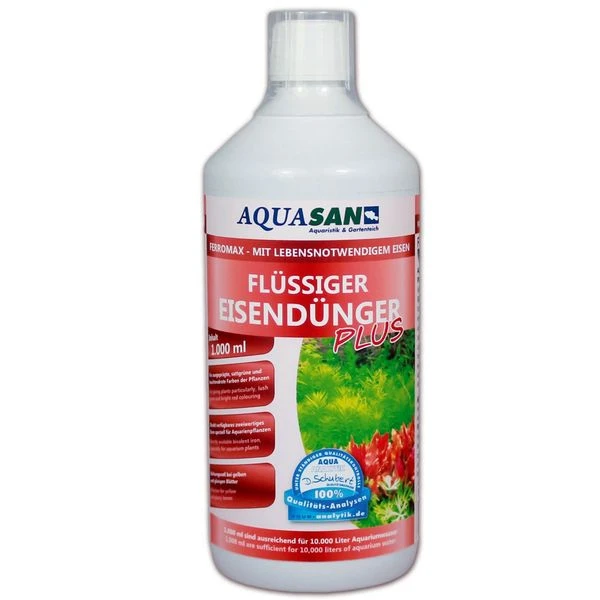 Aquasan Ferromax, Flüssiger Eisendünger, 1000 Ml 1 Aquasan Ferromax, Flüssiger Eisendünger, 1000 Ml