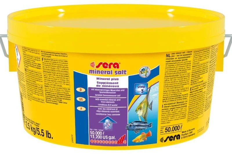 Sera Mineral Salt, 2,5 Kg - Reichweite: 50.000 Liter 1 Sera Mineral Salt, 2,5 Kg - Reichweite: 50.000 Liter