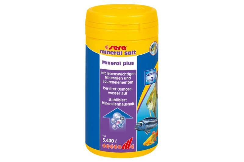 Sera Mineral Salt, 270 Gramm - Reichweite: 5.400 Liter 1 Sera Mineral Salt, 270 Gramm - Reichweite: 5.400 Liter