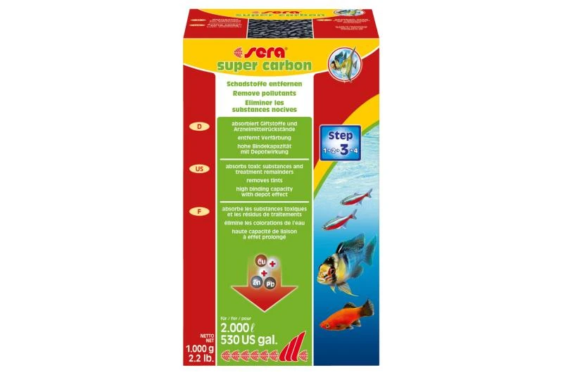 Sera Super Carbon, 1.000 Gramm, Reichweite Für Bis Zu 2.000 Liter 1 Sera Super Carbon, 1.000 Gramm, Reichweite Für Bis Zu 2.000 Liter